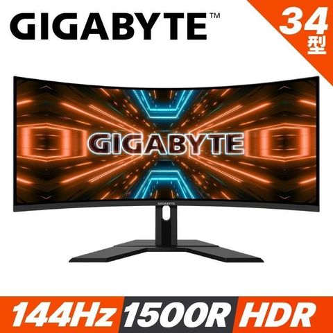 GIGABYTE 技嘉 【南紡購物中心】   G34WQC A HDR400 曲面電競螢幕 (34吋/2K/144hz/1ms/VA)