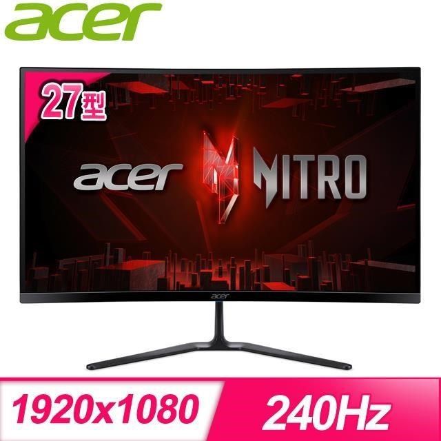 ACER 宏碁 【南紡購物中心】   ED270 X2 27型 240Hz 曲面電競螢幕