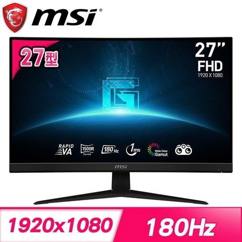 MSI 微星 G27C4 E3 27型 180Hz 曲面電競螢幕