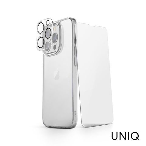 【南紡購物中心】 UNIQ iPhone 14 Pro Lifepro Xtreme 超透亮防摔雙料保護殼(超值組合包)