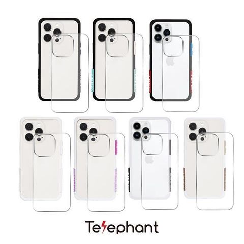 Telephant 太樂芬 【南紡購物中心】  iPhone 14 Pro EPI 水波紋抗污防摔手機殼