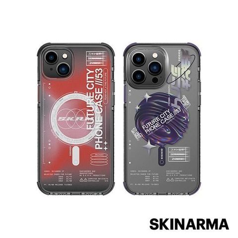 Skinarma 【南紡購物中心】 日本潮牌 iPhone 14 Shorai IML工藝可磁吸防摔手機殼