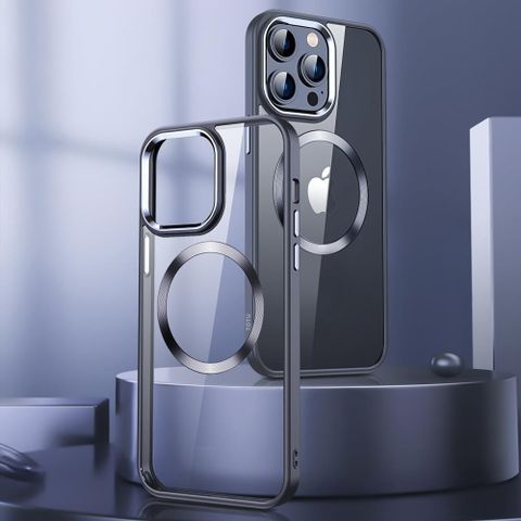【TOTU】iPhone14/14Plus/14Pro/14ProMax手機殼防摔殼保護殼磁吸合金框 晶琅