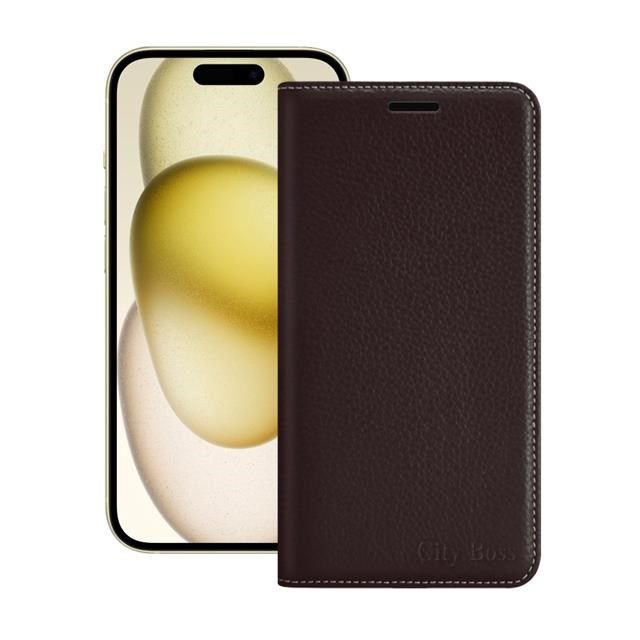  【南紡購物中心】 CITY BOSS for iPhone 15 6.1 品味好感柔美磁吸皮套