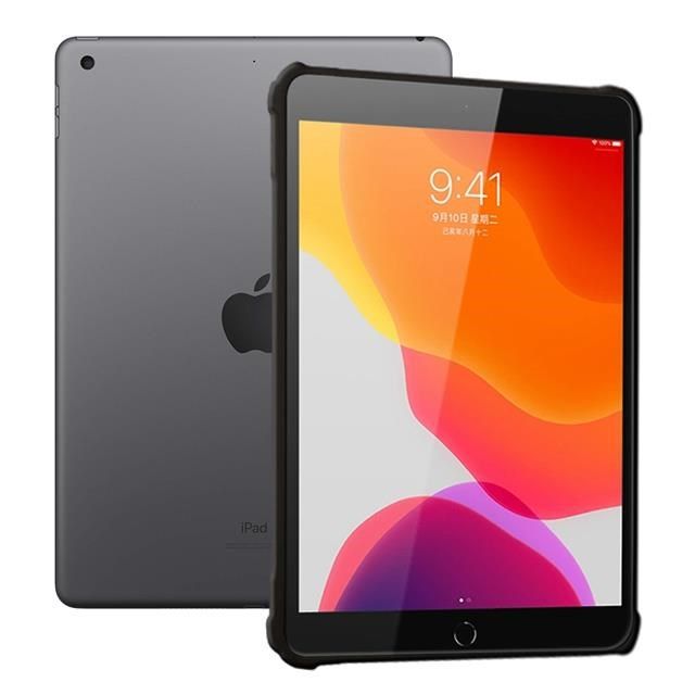 Dapad for Apple iPad 10.2 DIY支架磨砂平板保護殼-自黏支架