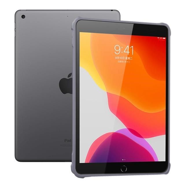 Dapad for Apple iPad 10.2 DIY支架磨砂平板保護殼-自黏支架