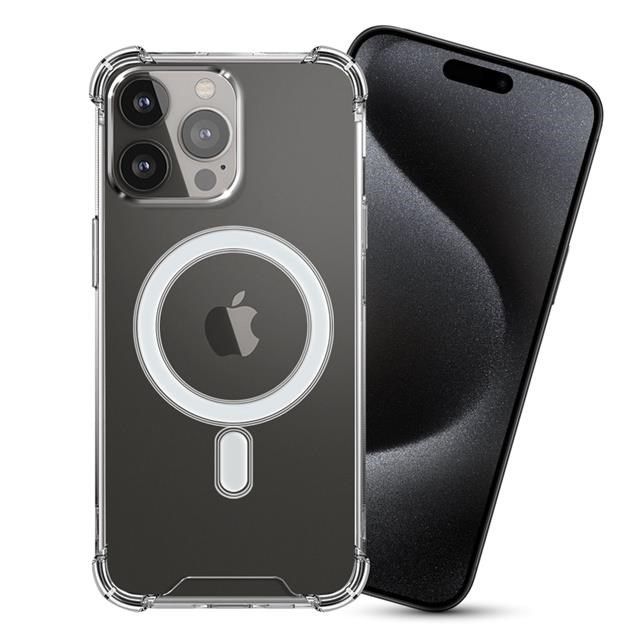  for iPhone 15 Pro 6.1 5D軍規全透明殼-磁吸版