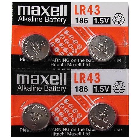 【南紡購物中心】 【Maxell】鈕扣型電池LR43 (10顆裝)