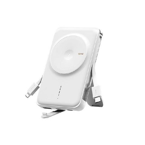 【南紡購物中心】 【YOMIX 優迷】20W快充MagSafe磁吸式無線充電行動電源-柔白色