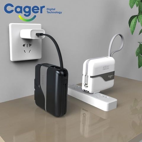 【南紡購物中心】 Cager PD151W 三合一 45W PD 快充行動電源