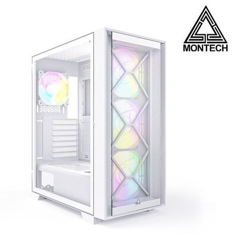 YAMA 雅瑪 【南紡購物中心】 【MONTECH 君主】Air 1000 PREMIUM WHITE ATX電腦機殼《白》