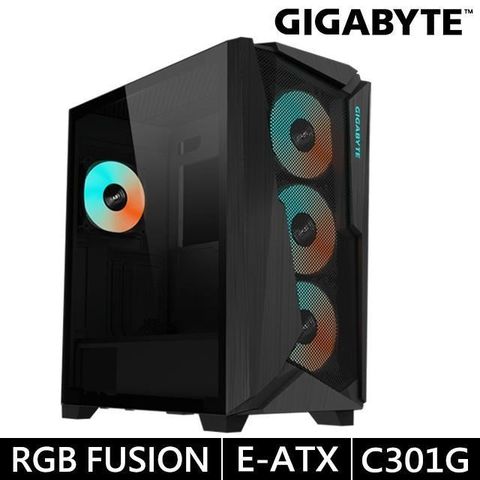 GIGABYTE 技嘉 【南紡購物中心】 C301G CLASS 中塔式電競機殼 黑 (GB-C301G)