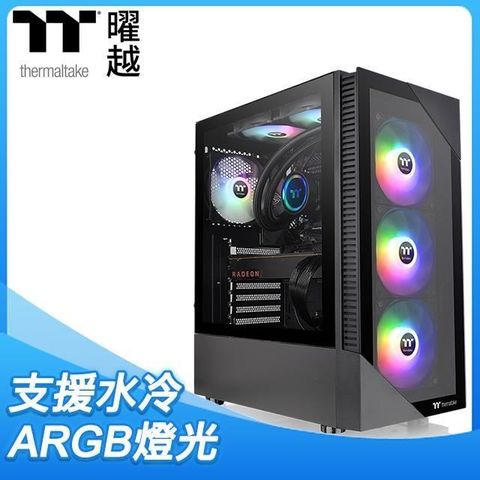 Thermaltake 曜越 【南紡購物中心】   View 200 TG ARGB 玻璃透側 ATX機殼《黑》