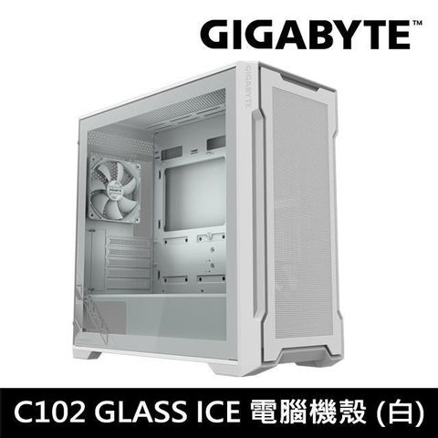 GIGABYTE 技嘉 【南紡購物中心】   C102 GLASS ICE 電腦機殼 (白)