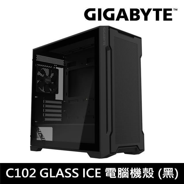 GIGABYTE 技嘉 C102G GLASS M-ATX 中塔式電競機殼 (黑)