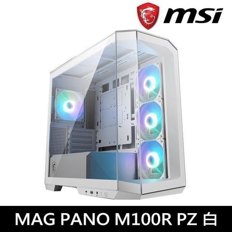 MSI 微星 【南紡購物中心】   MAG PANO M100R PZ WHITE 電腦機殼