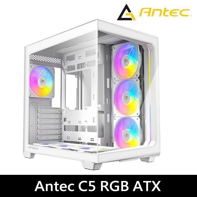 Antec 安鈦克 Antec_安鈦克<br />C5 ARGB(W) ATX 海景房 背插式 電腦機殼