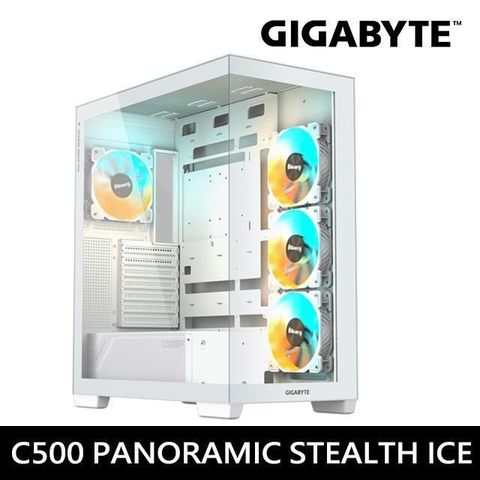 GIGABYTE 技嘉 C500 PANORAMIC STEALTH ICE 全景房 玻璃透側機殼 白