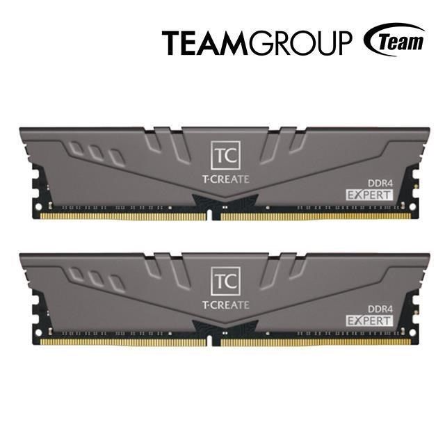 Team 十銓 【南紡購物中心】 T-CREATE 引領者系列 EXPERT OC10L DDR4 3200 32GB(16G*2) 桌上型記憶體