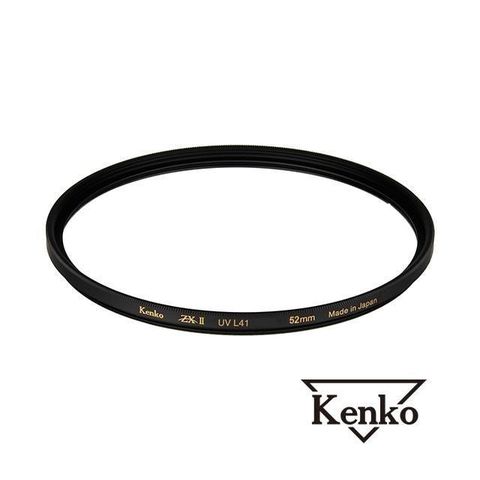 Kenko 【南紡購物中心】  52mm ZXII UV L41 薄框多層鍍膜保護鏡 正成公司貨