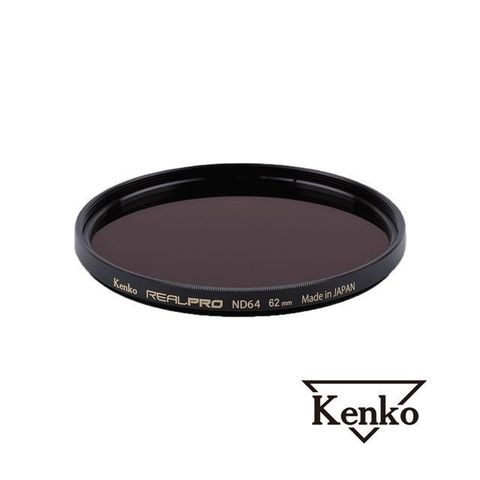 Kenko 【南紡購物中心】  REALPRO MC ND64 62mm 防潑水多層鍍膜減光鏡 正成公司貨