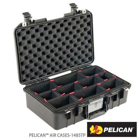 【南紡購物中心】 PELICAN 1485Air TP 超輕氣密箱 含TrekPak隔板組-黑色