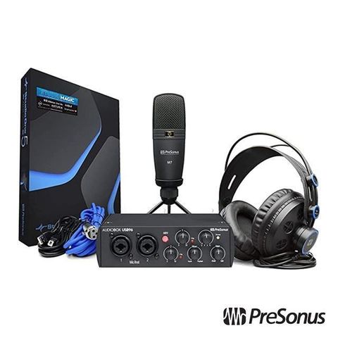 【南紡購物中心】 PreSonus AudioBox 96 Studio 錄音套組-黑色 25週年紀念版