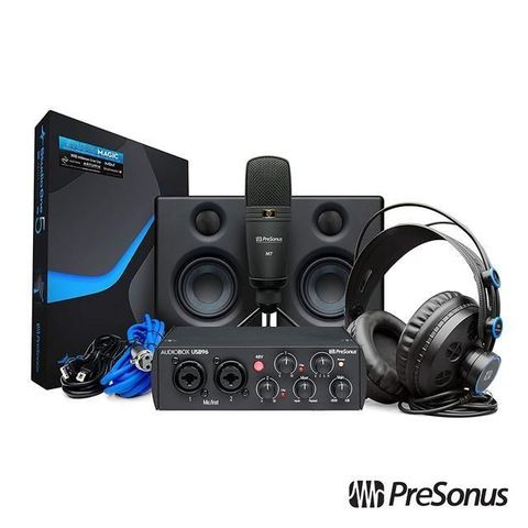 PreSonus 【南紡購物中心】  AudioBox 96 Studio Ultimate Bundle 錄音終極套組-黑 25週年紀念版