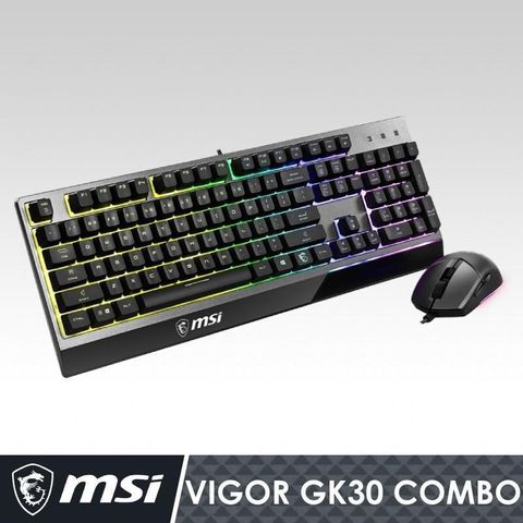 【南紡購物中心】電競首選MSI微星Vigor GK30 Combo電競鍵盤滑鼠組