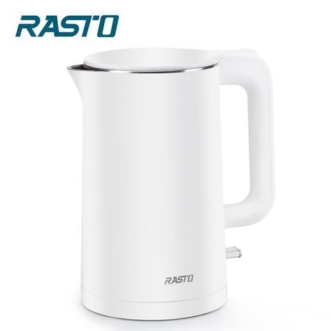 【南紡購物中心】 RASTO AE1 雙層防燙1.7公升不銹鋼快煮壺