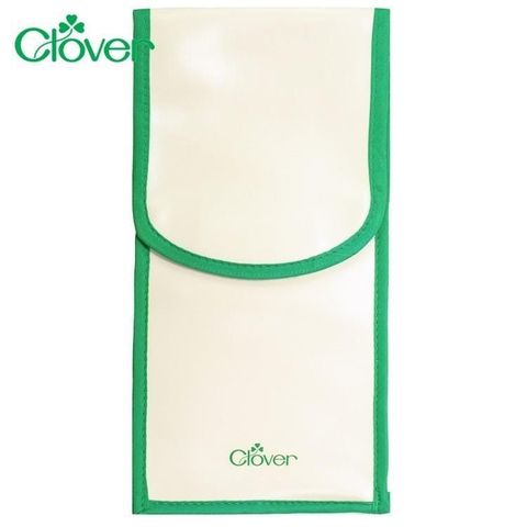 CLOVER 【南紡購物中心】 日本可樂牌熨斗收納袋22-110小型熨斗袋燙斗收納袋縫紉用品收納袋魔鬼氈收納袋長形收納袋PVC收納袋