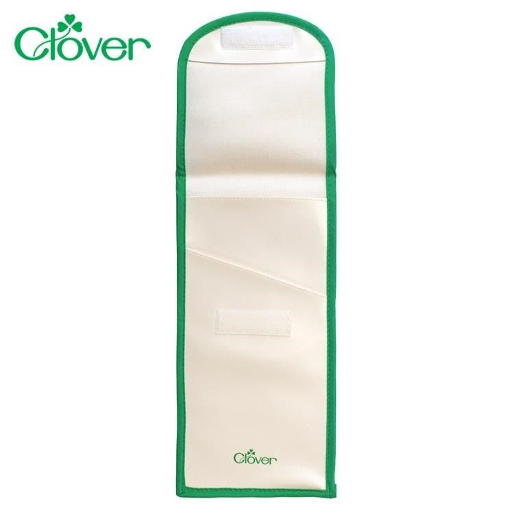 CLOVER 【南紡購物中心】 日本可樂牌熨斗收納袋22-110小型熨斗袋燙斗收納袋縫紉用品收納袋魔鬼氈收納袋長形收納袋PVC收納袋