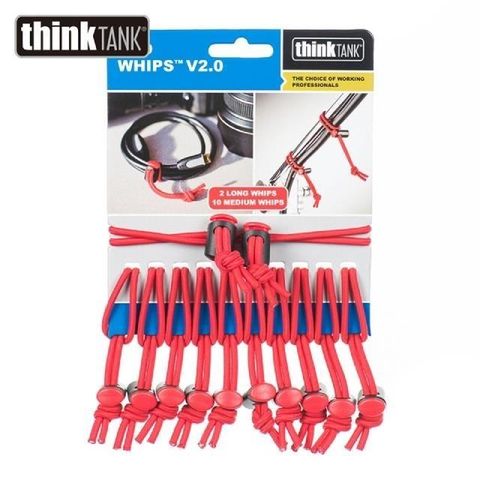 【南紡購物中心】 ThinkTank Red Whips™ V2.0 束帶繩 (12入)