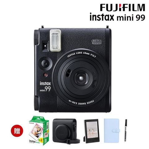 FUJIFILM 富士 【南紡購物中心】 贈原廠皮套20張底片超值組 instax mini 99 拍立得相機 (公司貨)