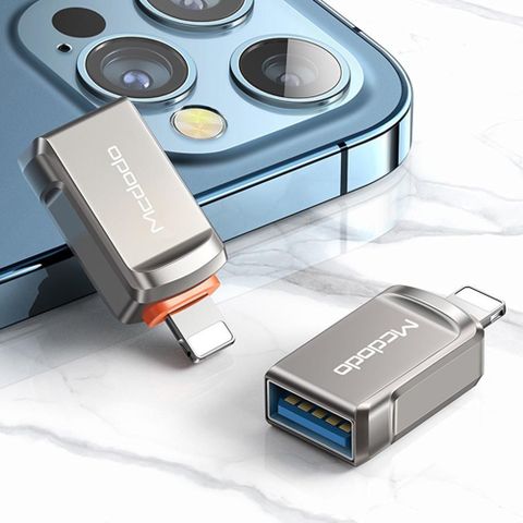 Mcdodo 麥多多 【南紡購物中心】 USB3.0 轉 Lightning/iPhone轉接頭轉接器轉接線 OTG 迪澳系列