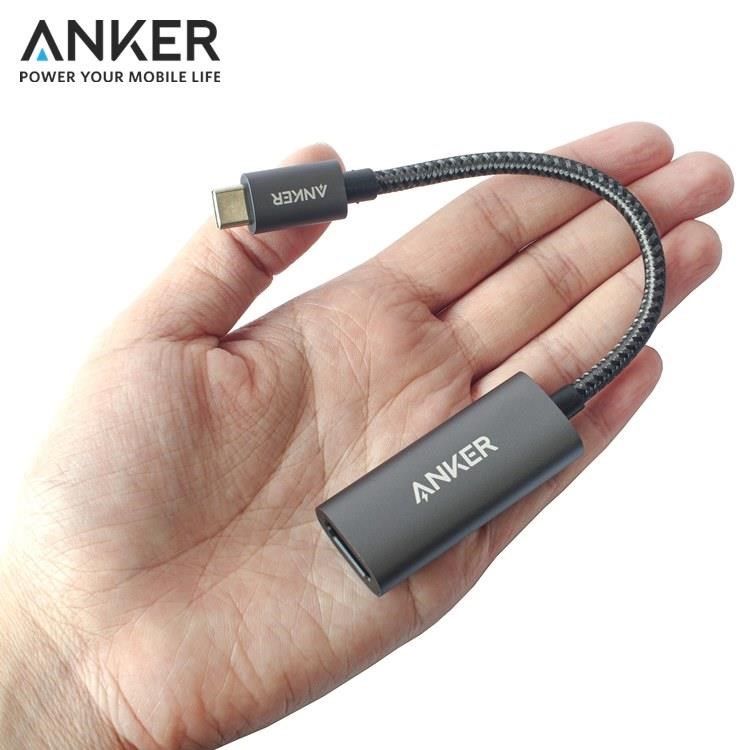 ANKER 【南紡購物中心】 美國 Type-C即USB-C轉HDMI連接線4K解析度轉接器A83120A2(PowerExpand;超高清分辨率)適微軟win和蘋果Apple電腦筆電.安卓android手機接上螢幕