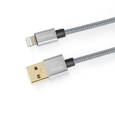 【RONEVER】3A鋁合金充電線iOS 50cm-(VPC-89)