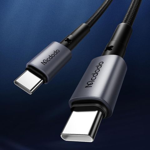 Mcdodo 麥多多 【南紡購物中心】 USB-C TO Type-C PD充電線傳輸線快充線閃充線編織線 稜鏡 1M  