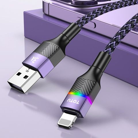 TOTU 【南紡購物中心】 USB-A TO Lightning/iPhone 1.5M 快充/充電傳輸線 征程系列