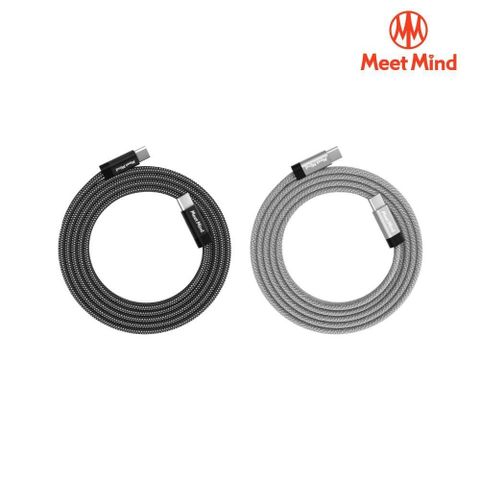 Meet Mind x Magtame聯名款 Type-C to Type-C 60W磁性快收納充電傳輸線1M