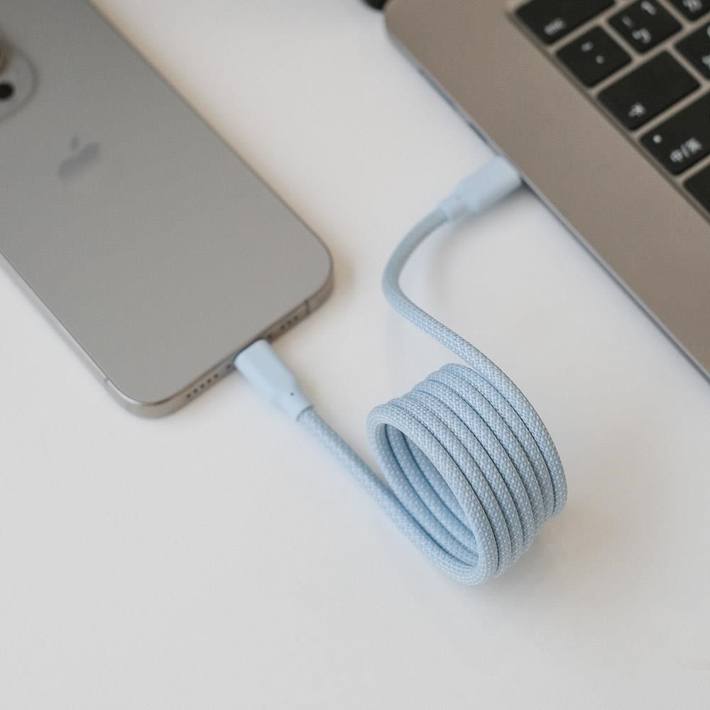  【南紡購物中心】 OneMore Allite Easy Cable 磁吸收納編織快充線 USB-C to USB-C 1m