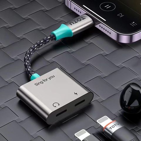 【TOTU】雙Lightning轉接頭轉接線音頻轉接器 AD-1系列 拓途