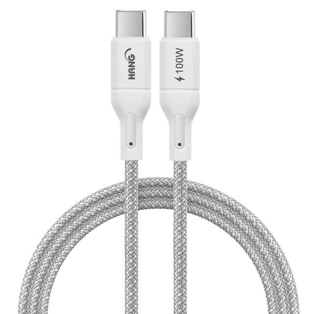MYCELL 數顯65W氮化鎵GDK55T+HANG R18 100W高密編織 C to C 快充充電線1米