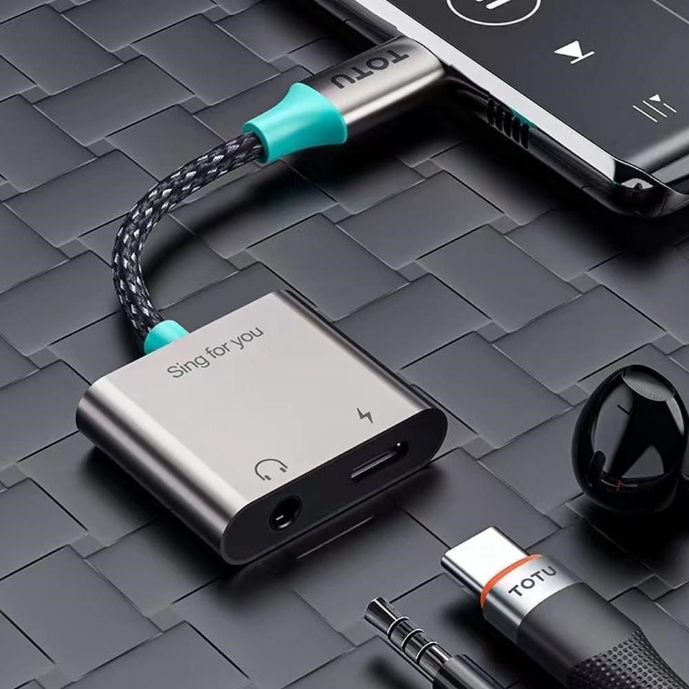TOTU Type-C轉接頭轉接線音頻轉接器 3.5mm 充電聽歌線控通話 AD-5系列