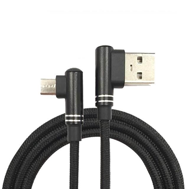  【南紡購物中心】 Xmart   120公分長 Micro USB 6A 90度電競傳輸充電線(2入)