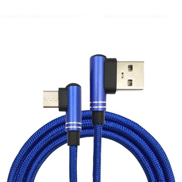  【南紡購物中心】 Xmart   120公分長 Micro USB 6A 90度電競傳輸充電線(2入)