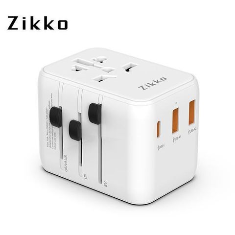 【南紡購物中心】 Zikko ES300 PD20W GaN 氮化鎵旅行充電器