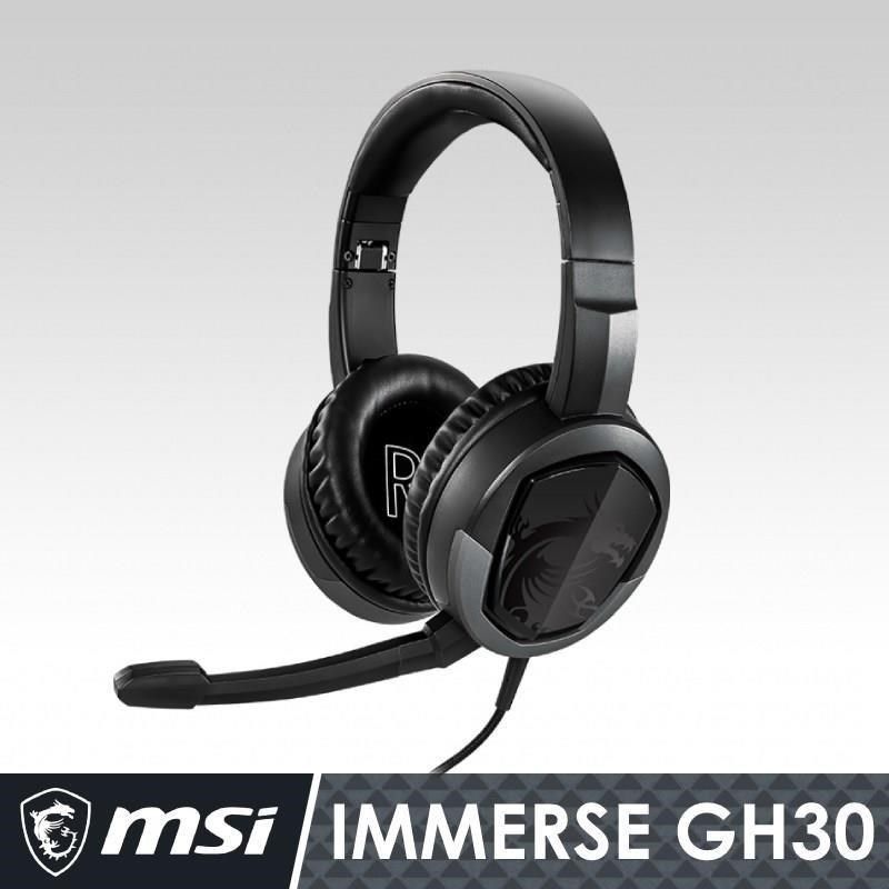 MSI 微星 【南紡購物中心】  Immerse GH30 V2 耳罩式電競耳機