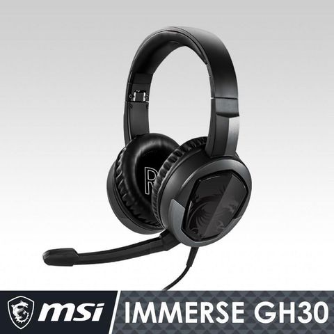 MSI 微星 【南紡購物中心】 電競首選  Immerse GH30 V2 耳罩式電競耳機