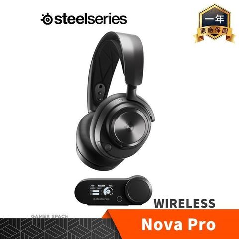 【南紡購物中心】 【6/1-6/18 購買登錄送20吋登機箱】 Steelseries 賽睿 Arctis Nova Pro Wireless 無線電競耳機 PC